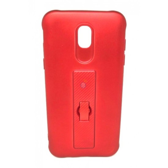 CAPA DE SILICONE MOTOMO COM ANEL DE DEDO PARA SAMSUNG J730 J7-2017 RED